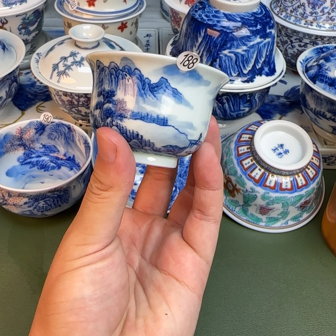彦祖纯手工手绘茶具188