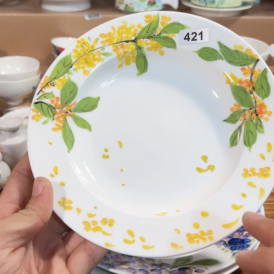陶瓷高温釉下彩陶瓷8寸