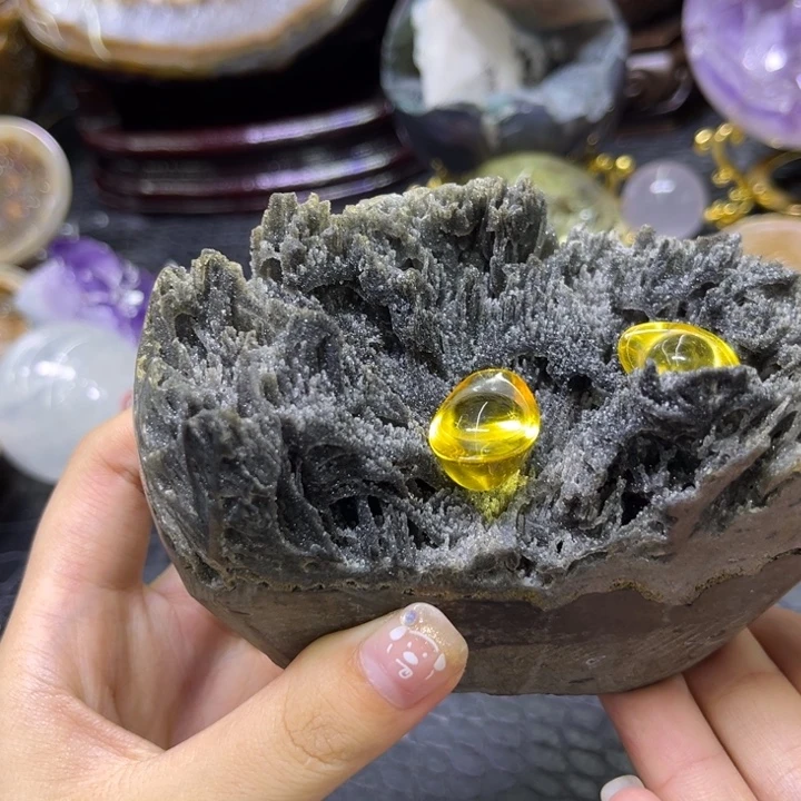 未镶嵌发饰水晶绿晶山z