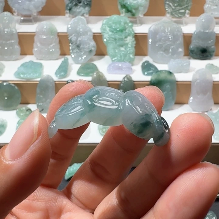 祥***）翡翠未镶嵌项链翡翠