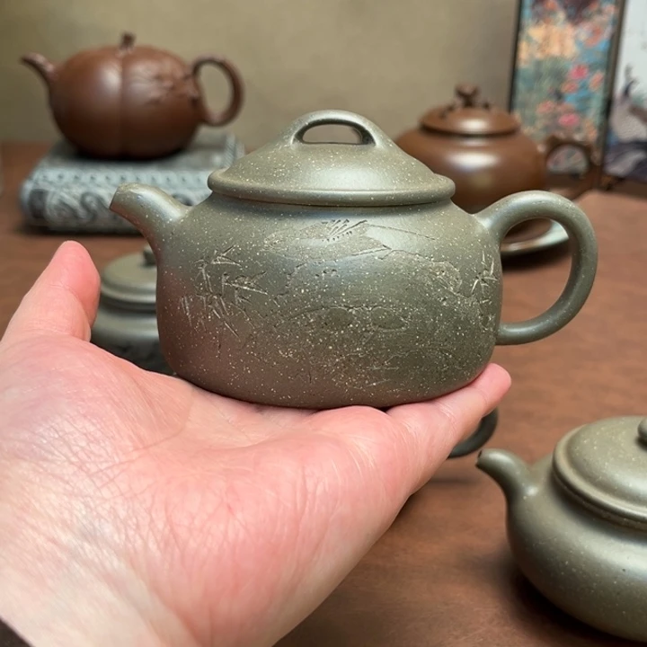茶壶紫砂泉****器扁韵