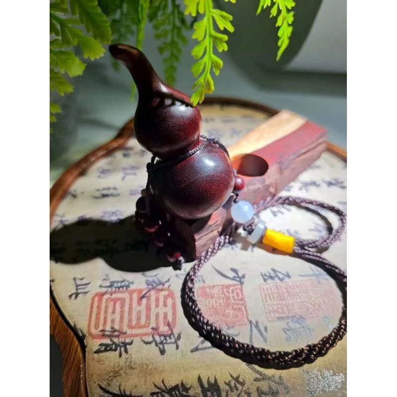 小叶紫檀 葫芦 手把件（无礼盒）141