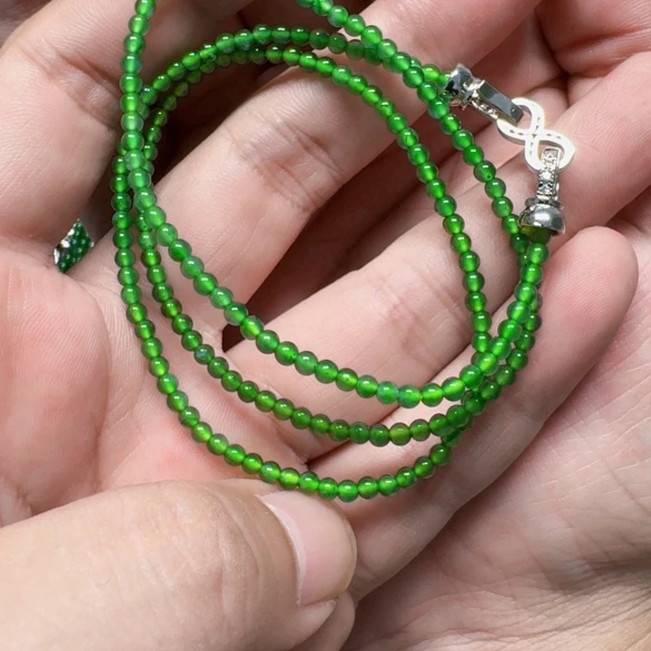 翡翠未镶嵌颈饰天然A货翡翠放漏