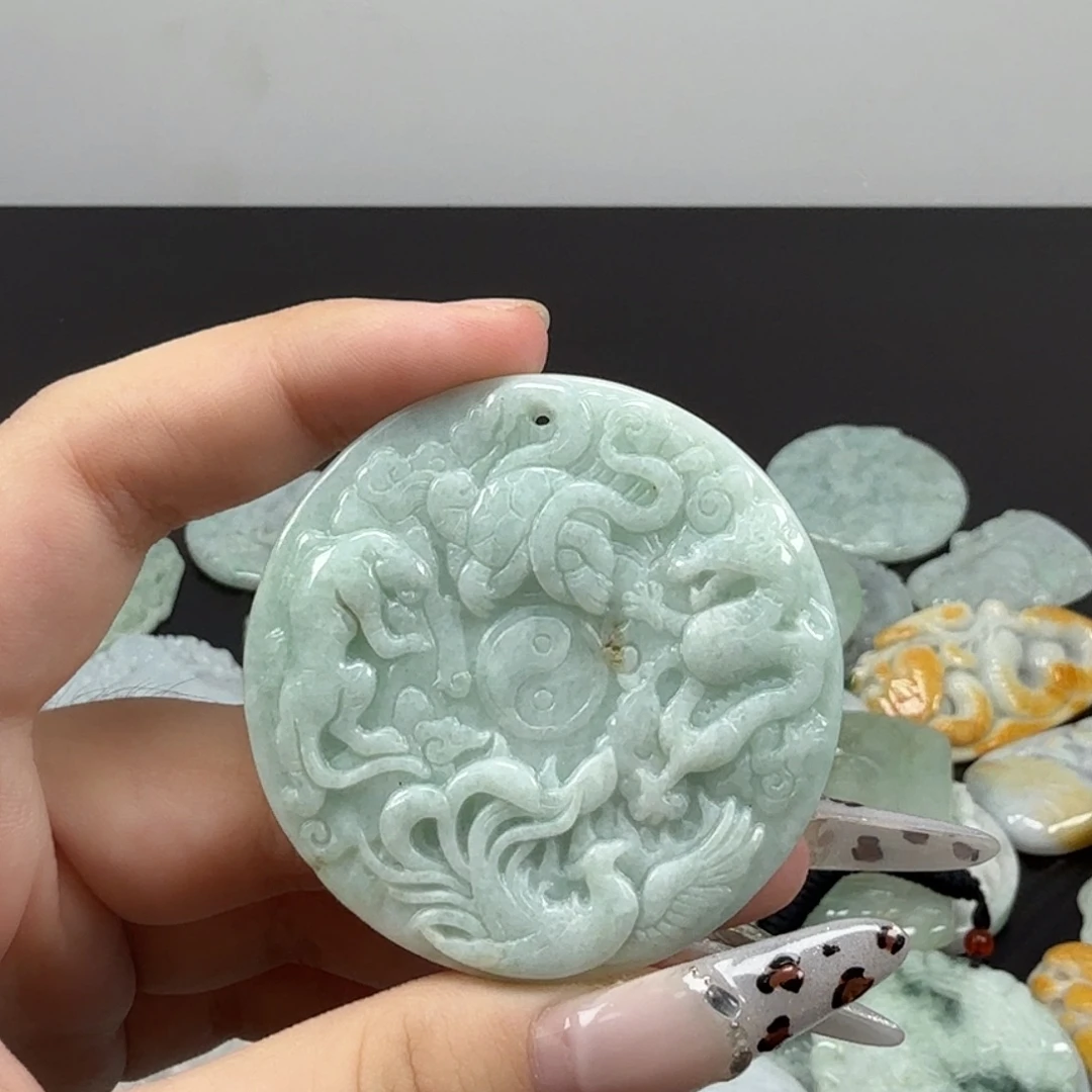 翡翠未镶嵌耳饰翡翠