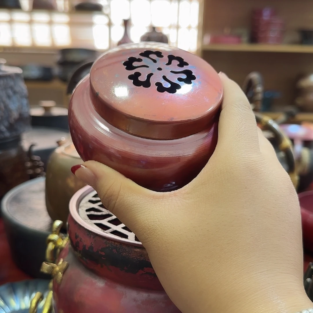 紫铜手工摆件香炉
