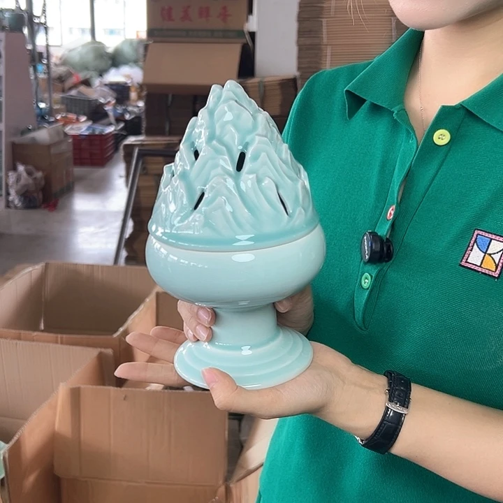 龙泉云间青瓷小米茶器