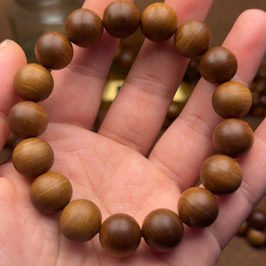 檀香木老山檀12圆珠单圈