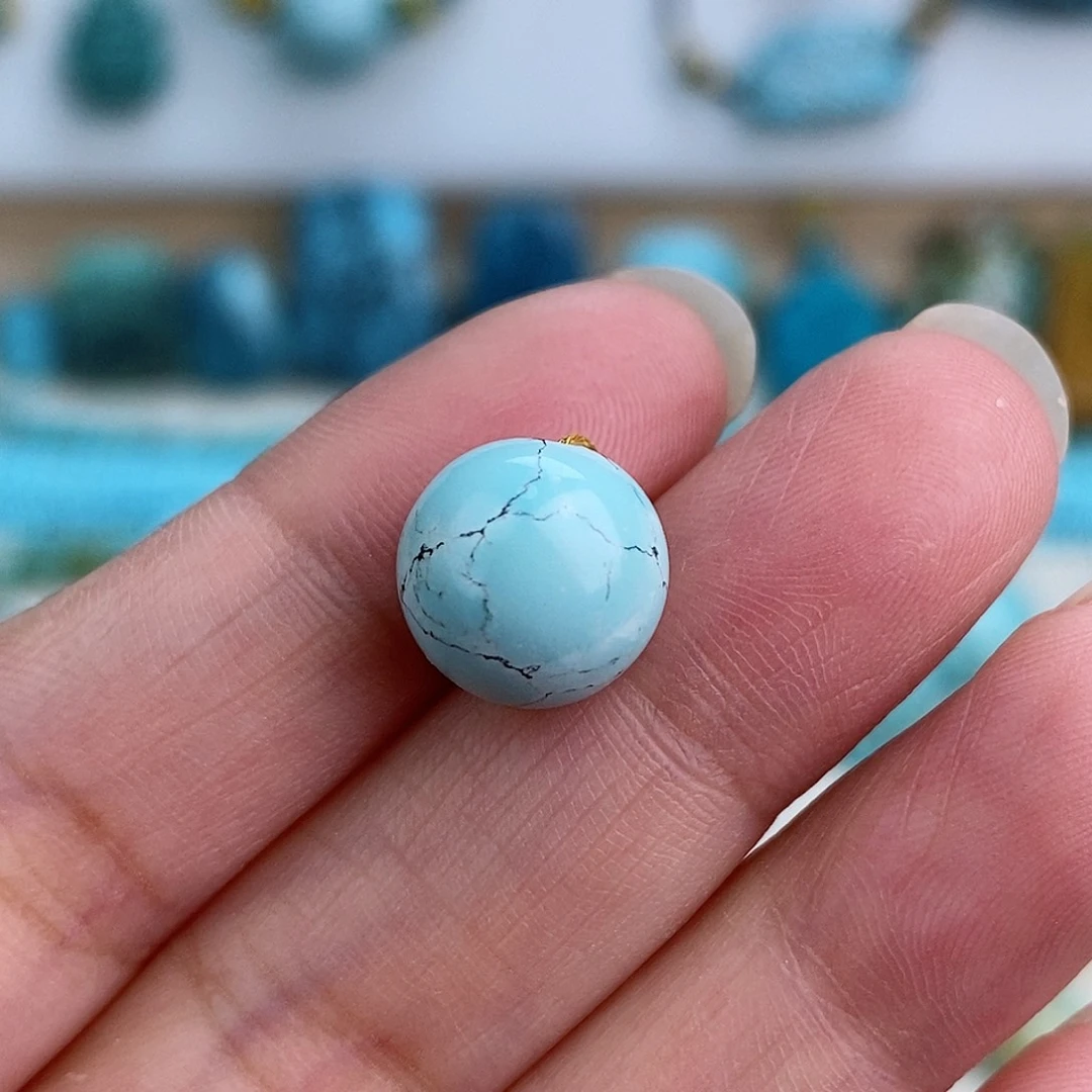 未镶嵌绿松石珠宝奇石10.5