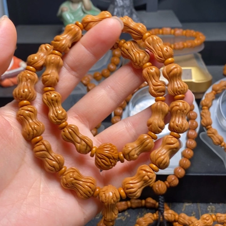 桃核手串花生手持12