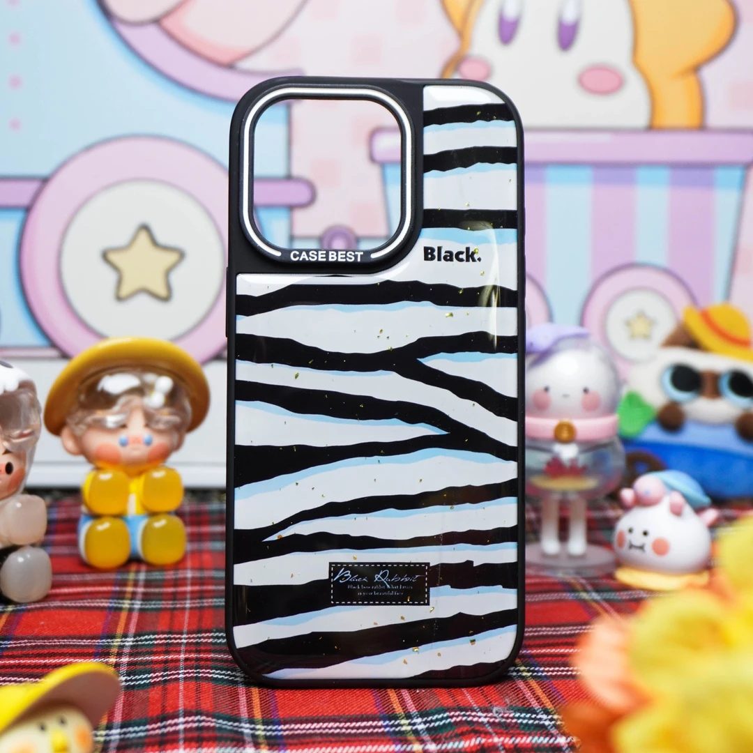 牛仔条纹滴胶壳苹果iPhone16PM手机壳15女14秋冬13液态透明