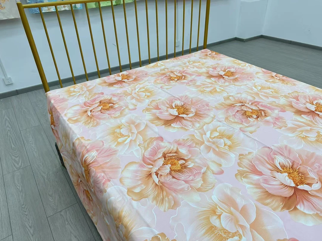 花开富贵软布料床单230cm*240cm
