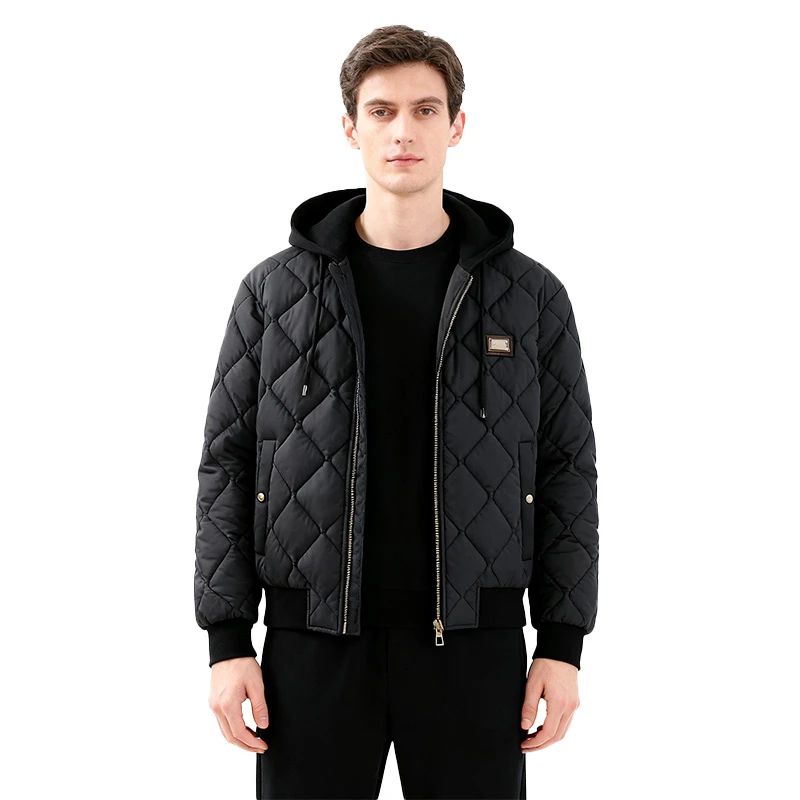 DUOJI&GEBANA/多基戈巴拿冬季新品时尚帽子标牌棉服-DG25M037