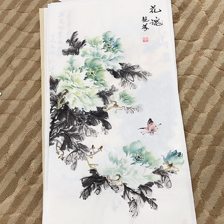 国画花鸟等图案四开