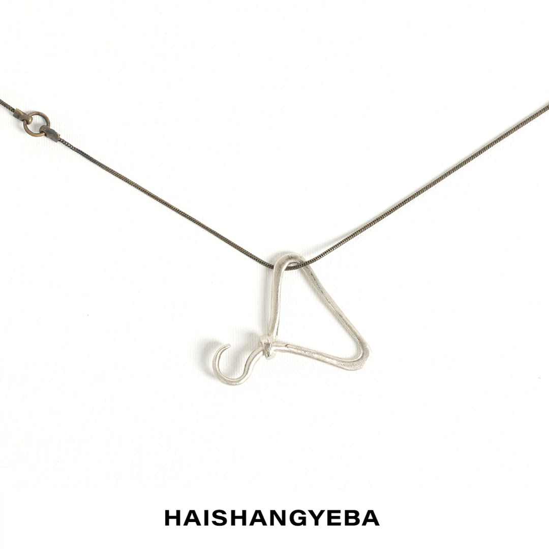 吊坠925银 【海上叶爸】新款2024百搭气质轻奢简约个性项链配饰
