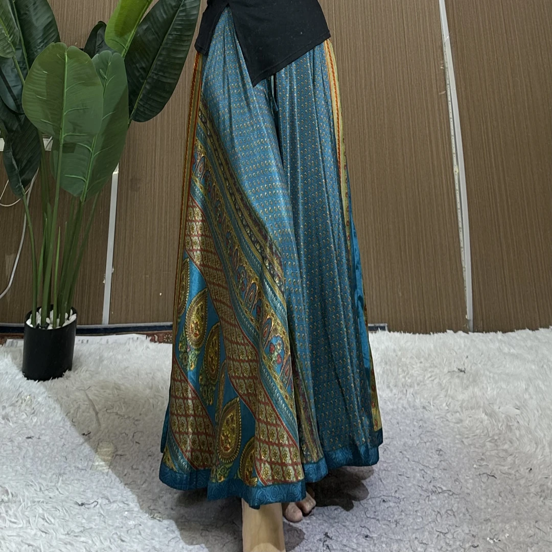 A112 孔雀蓝 Aarani 尼泊尔高端大摆裙