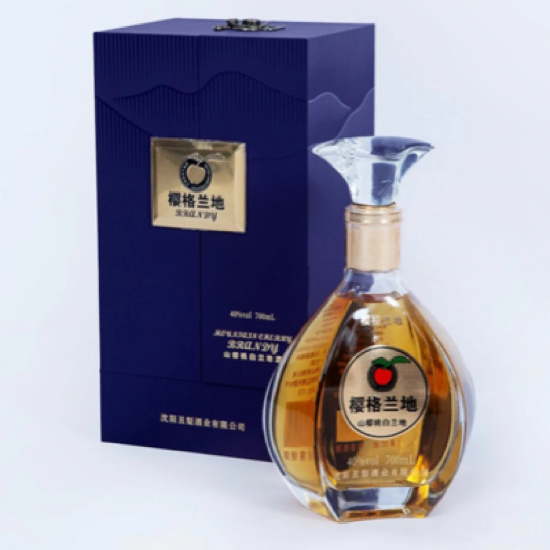 【樱格兰地】40%vol山樱桃白兰地（700ml*1瓶）