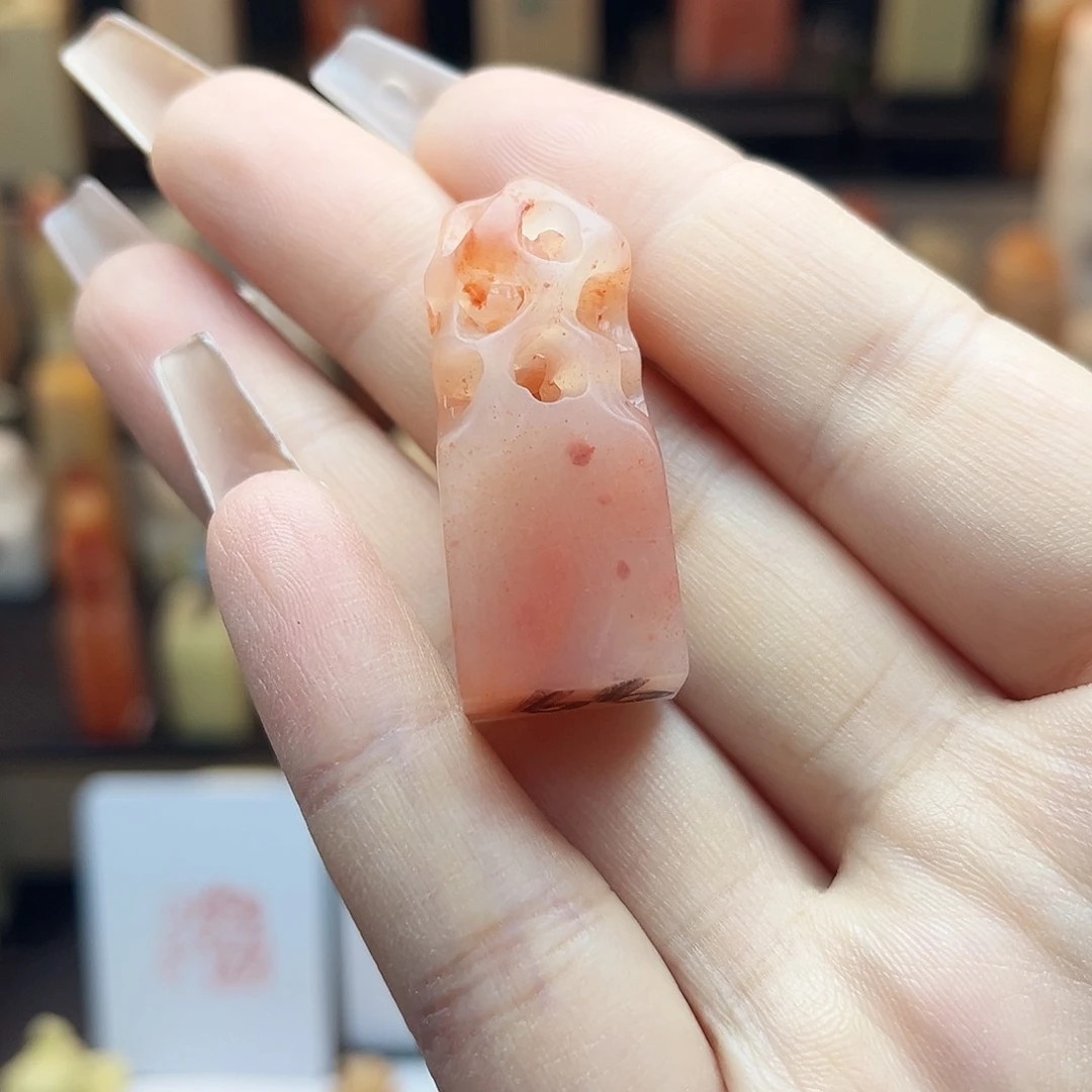 寿山石印石桑***桑手工包刻4字1.5