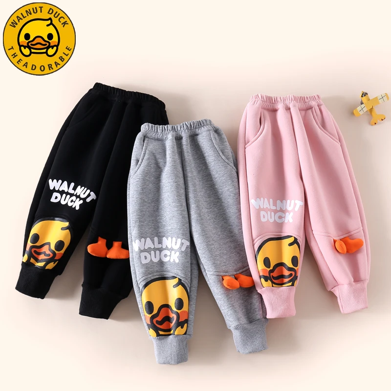 小黄鸭儿童秋季长裤新款休闲秋款卫裤AQ205-AM