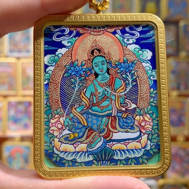 吊坠般若唐卡非遗传承