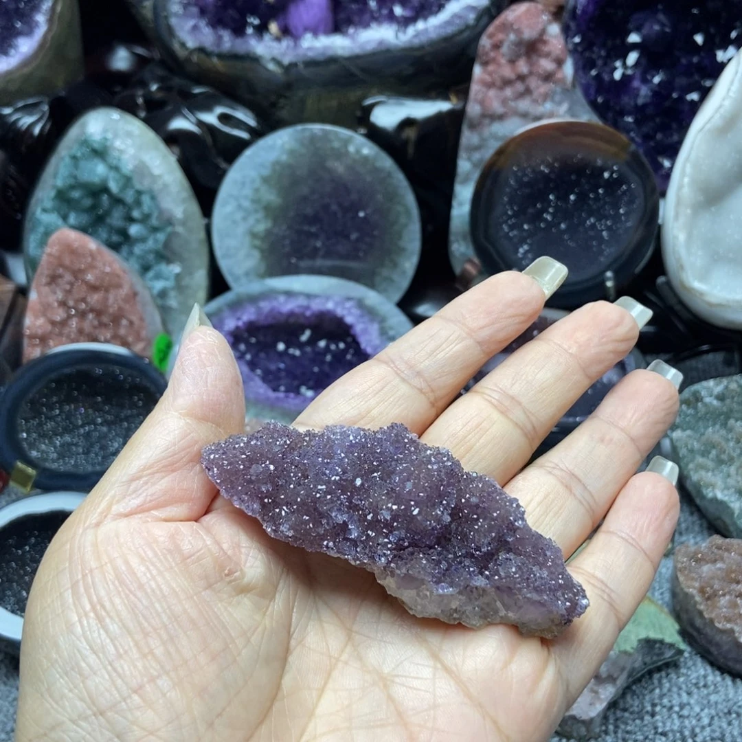 紫晶摆件未镶嵌水晶