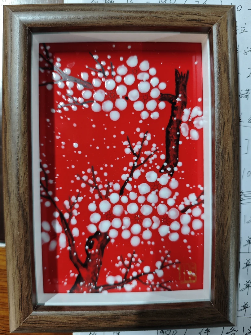 A07【人间瓷画】梅花瓷板画