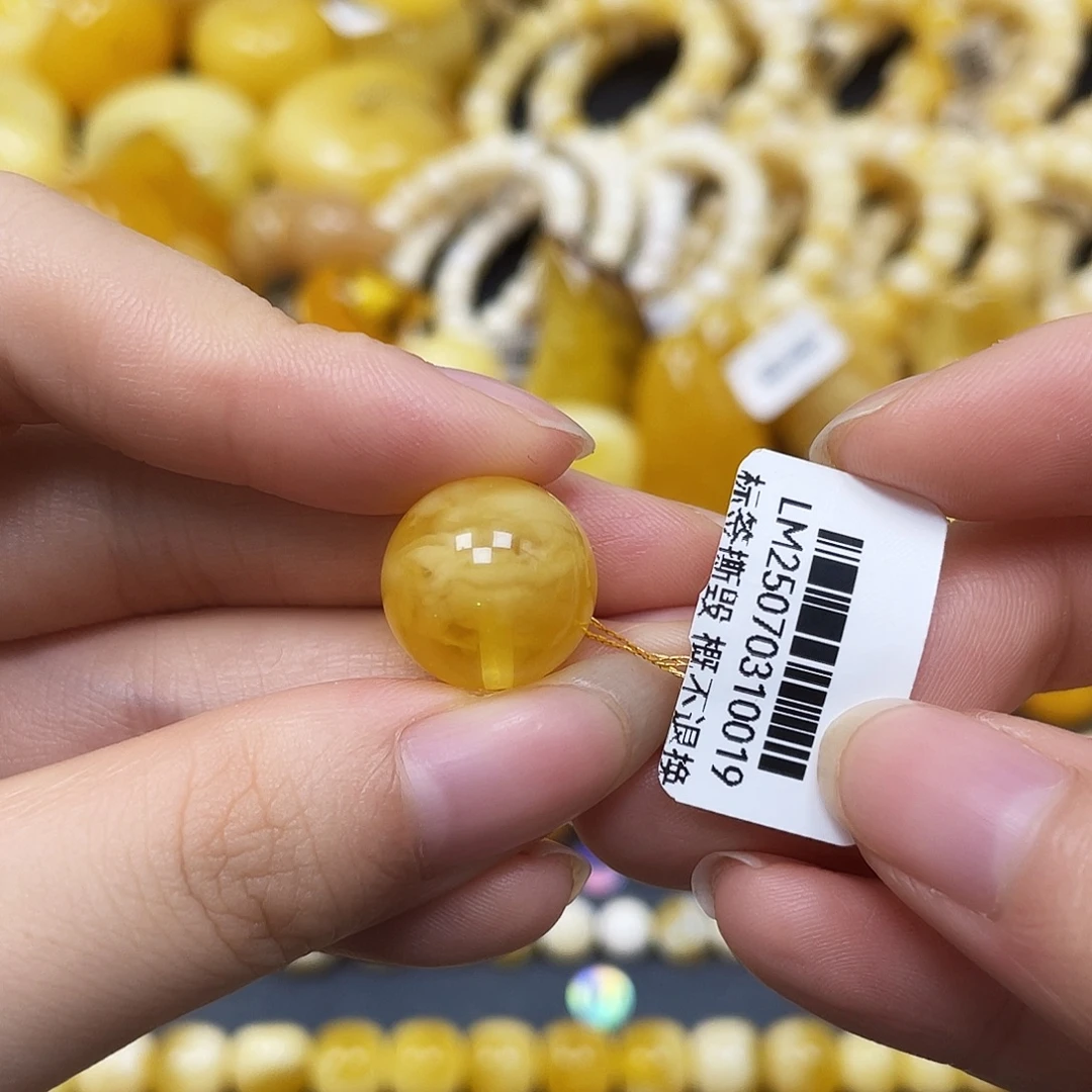 裸石蜜蜡未镶嵌圆珠14.9mm