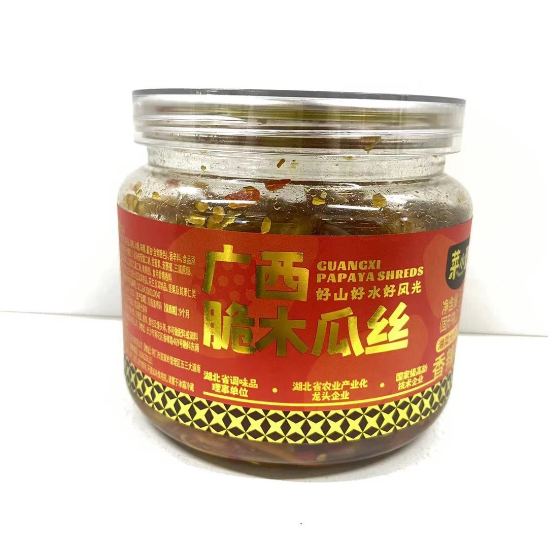 菜小萱360g/罐装广西木瓜丝麻辣味香辣味脆萝卜干下饭菜酱菜