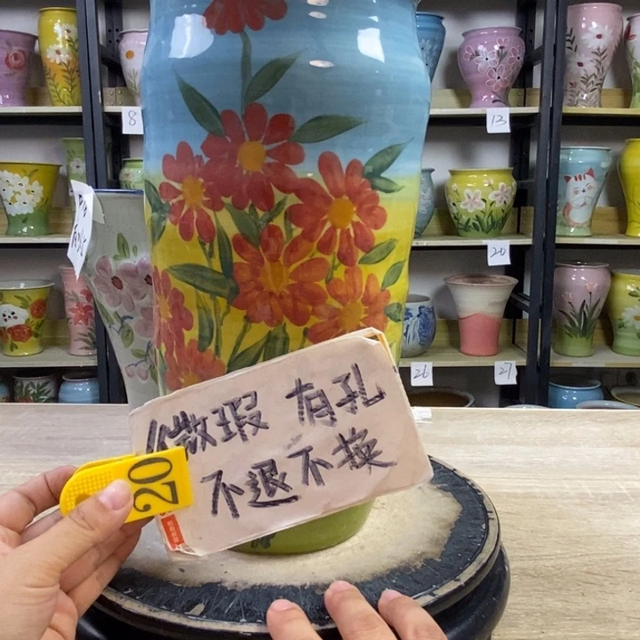 景德镇高温陶瓷花盆