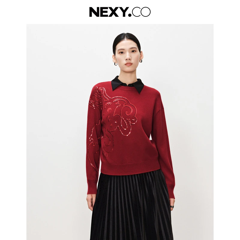 【羊羊专属】NEXY.CO/奈蔻羊毛衫XZ02332A9