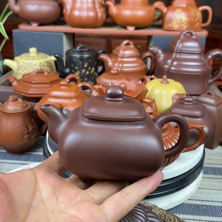 紫砂茶壶全手工传炉130-250cc原矿老紫泥特价，