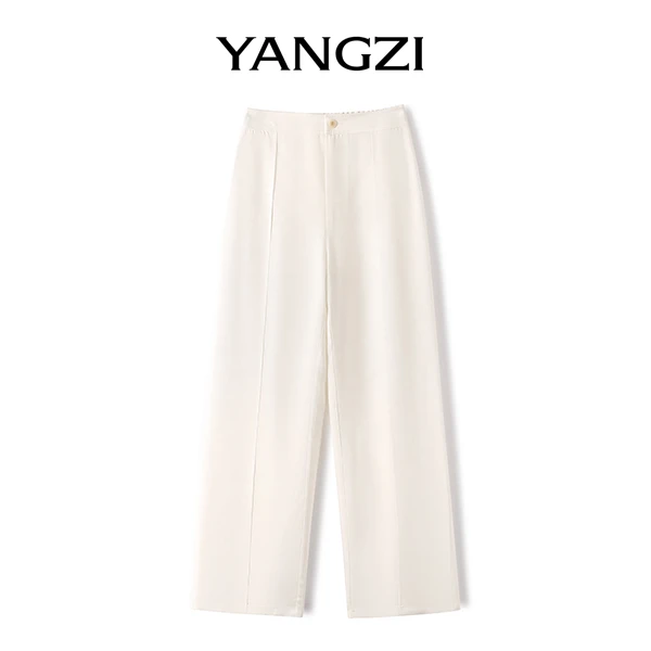 2025年新款时尚简约显高显瘦百搭款三醋酸阔腿裤 XGX253-25427