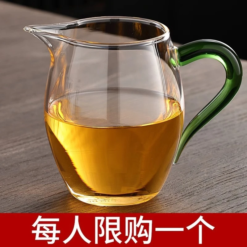 公道杯玻璃加厚耐热分茶器高档过滤泡茶茶具茶杯日式茶海公杯茶漏