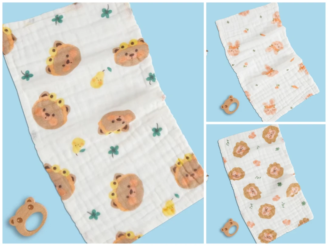 纯棉提花/纱布毛巾25*50㎝