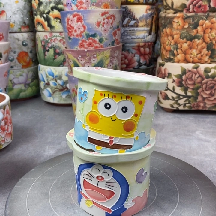 红陶景德镇艺术手绘作品