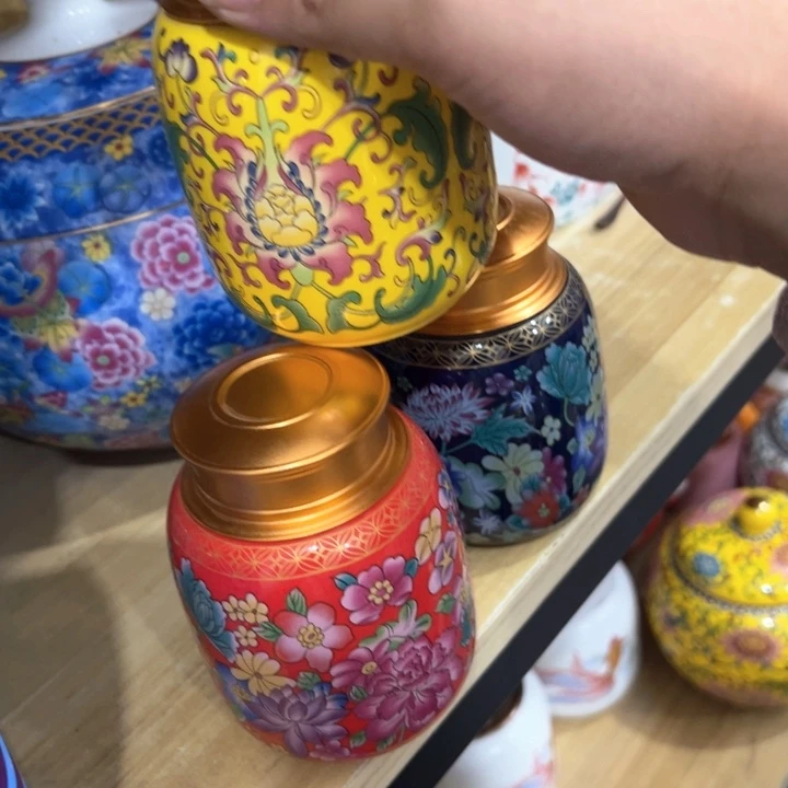 瑕疵福利品陶瓷茶叶罐