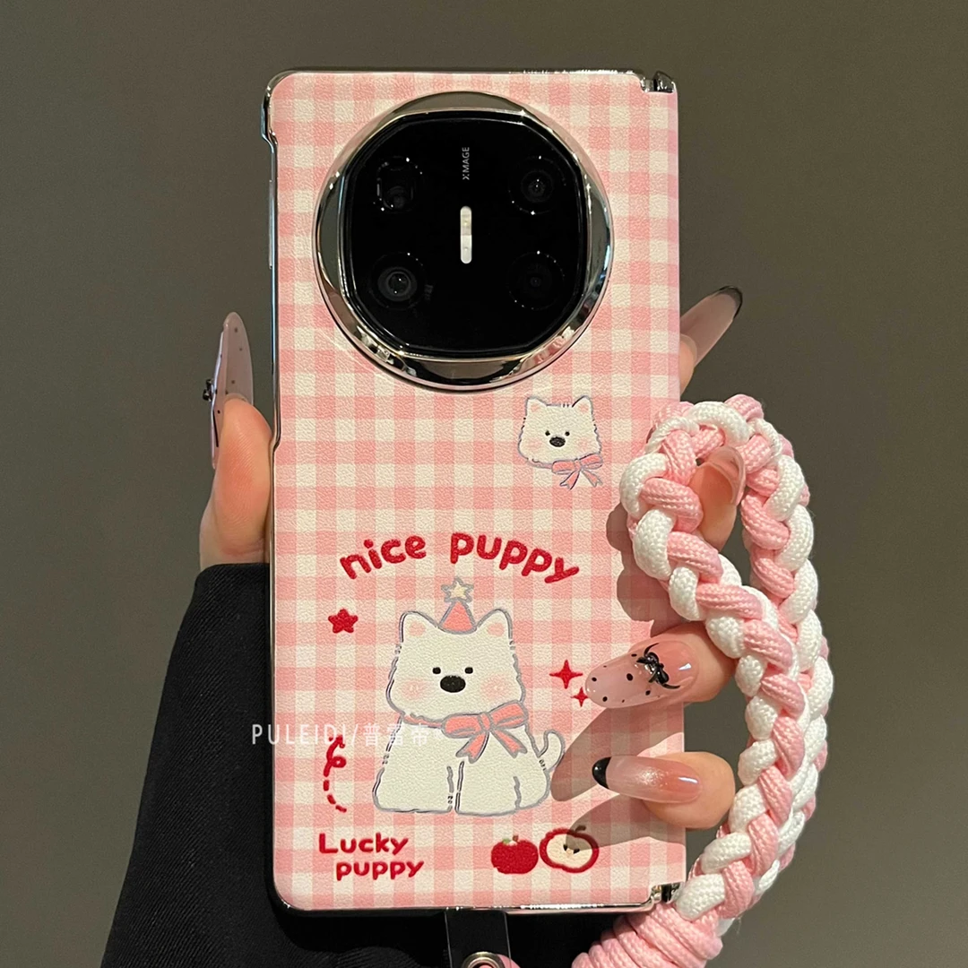 ins风格纹西高地适用华为MateX6典藏版折叠屏手机壳可爱MateX5/X3