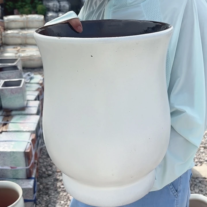 紫砂茶碗白口径23高度32