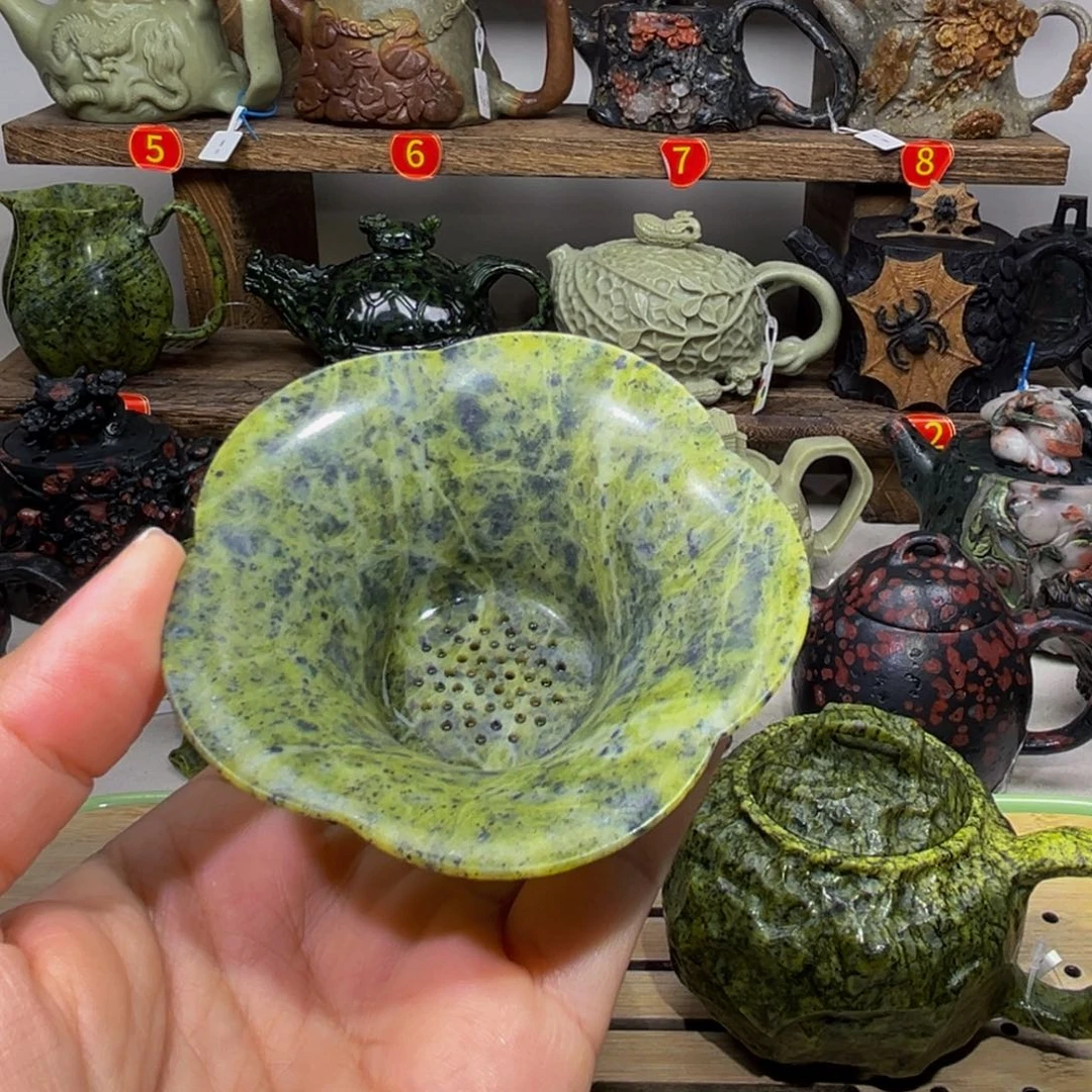 石材藏玉药王石茶漏