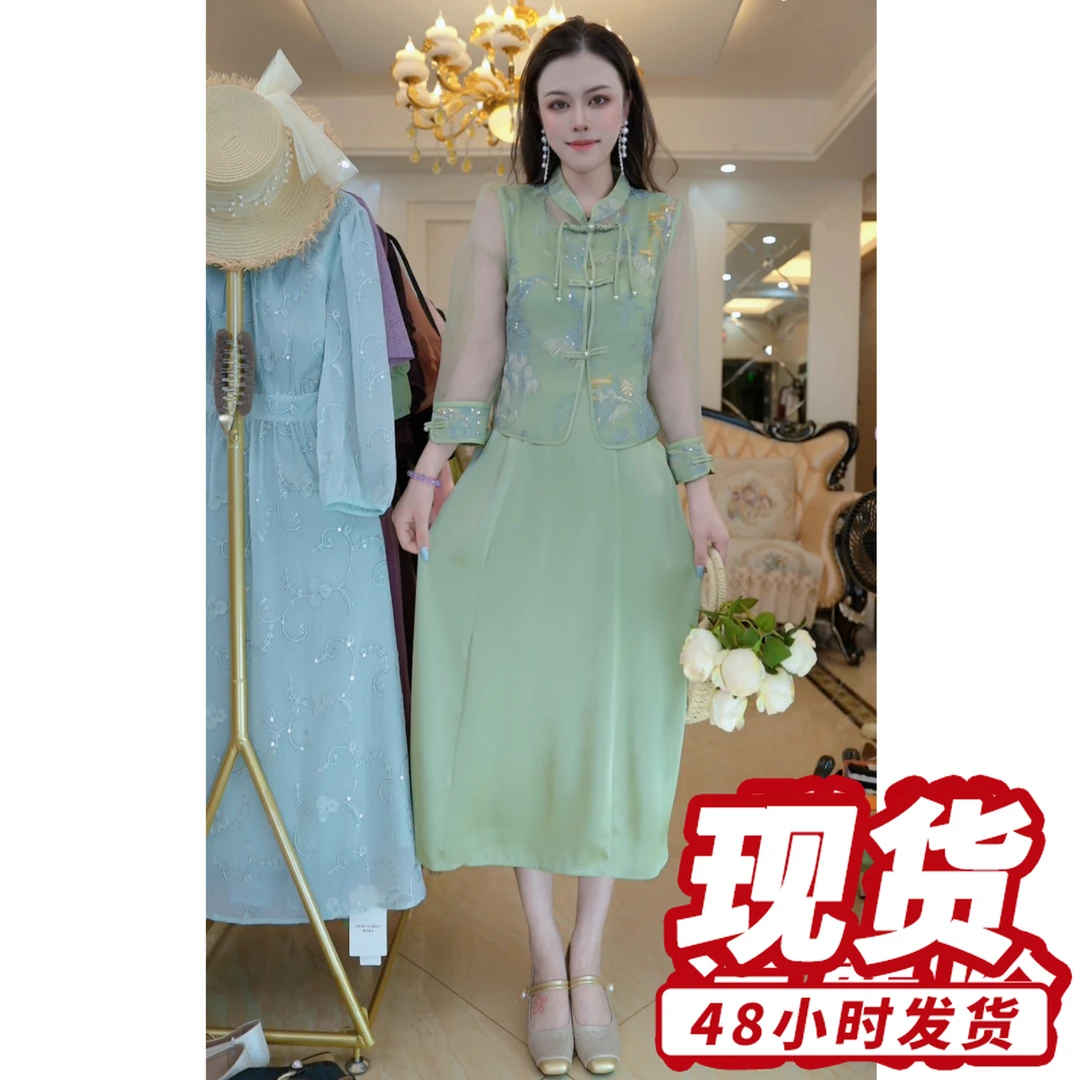 气质I优雅连衣裙2025夏季新款裙子D4096