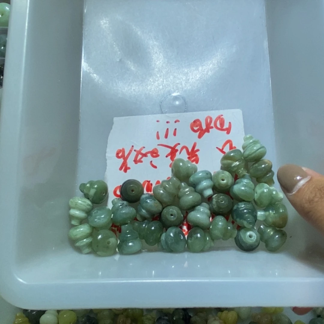 合金蛇纹石玉颈饰474