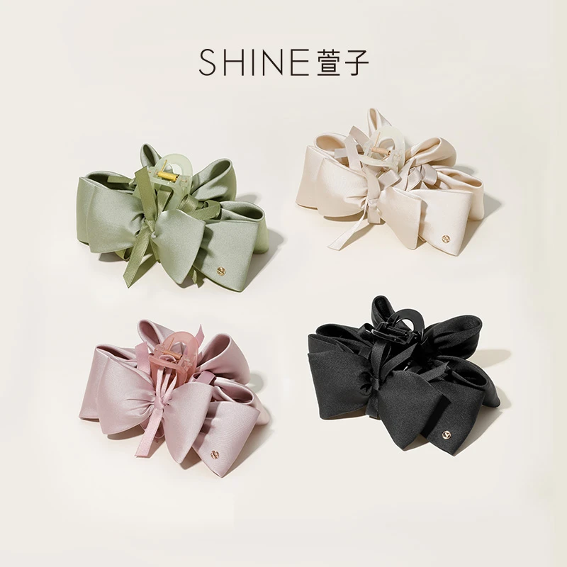 萱子SHINE 气质简约都市网红法式抓夹甜美优雅