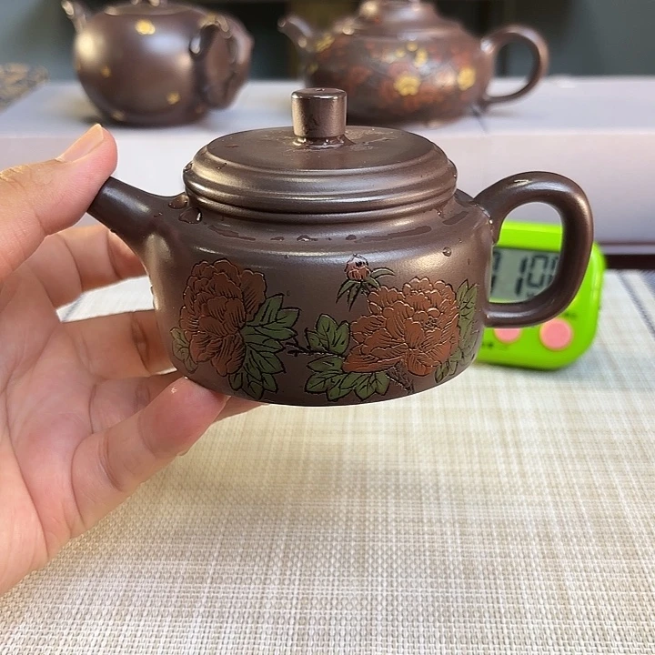 大***袭茶壶紫砂宜兴原矿泥料手工紫砂壶