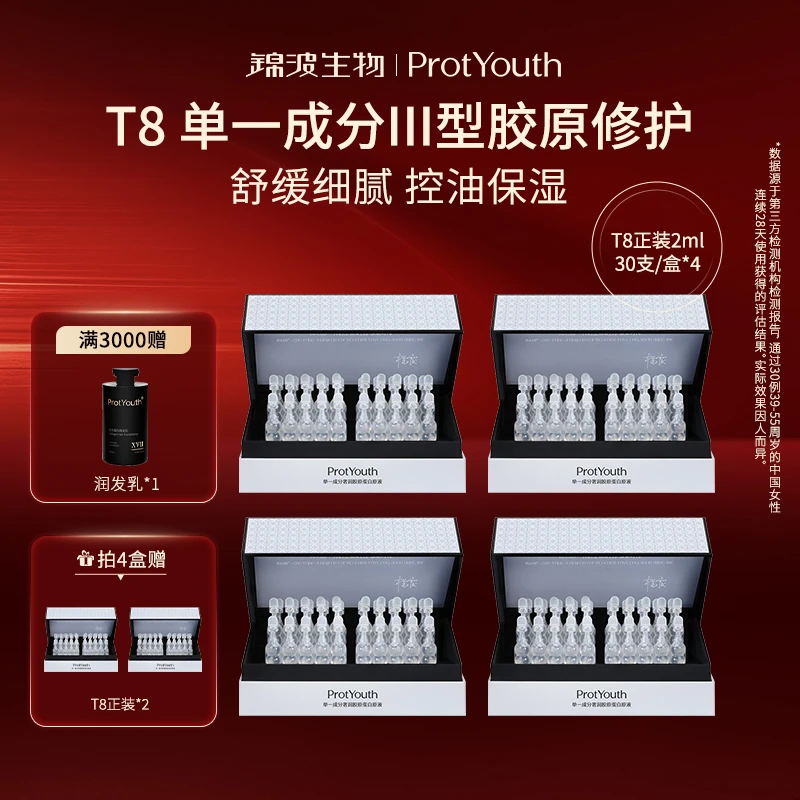 【囤货装】锦波生物ProtYouth修护舒缓控油三型人源化重组胶原T8
