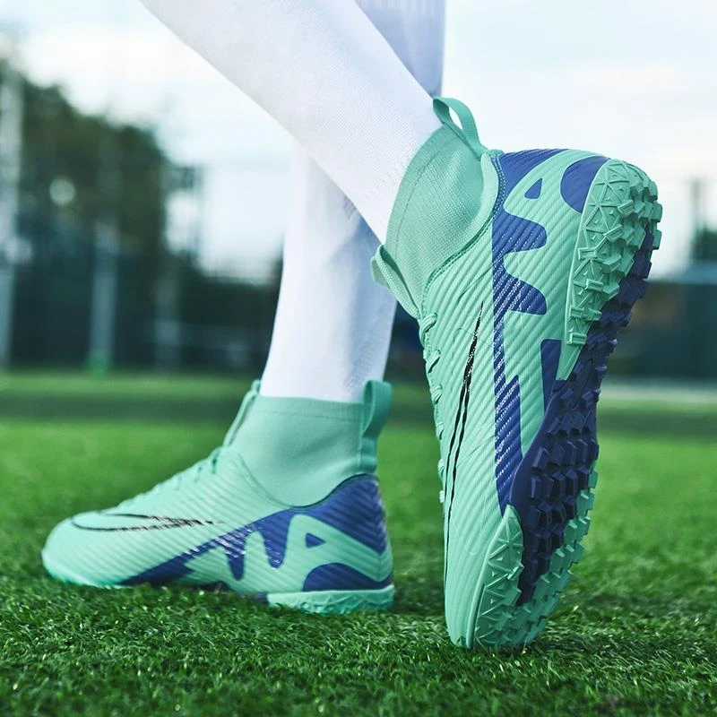 C罗刺客足球鞋男款碎钉TF儿童成人青少年长钉AG大码47运动球鞋男