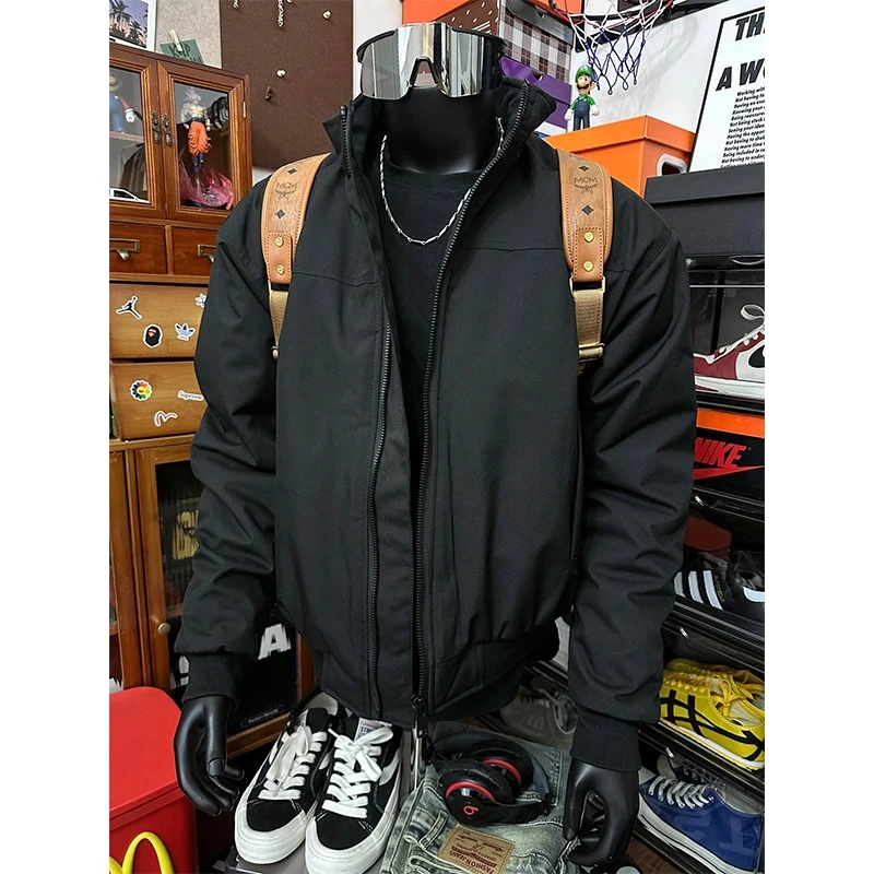 美式高街cleanfit飞行员夹克男春秋季潮牌百搭外套潮流短款棒球服