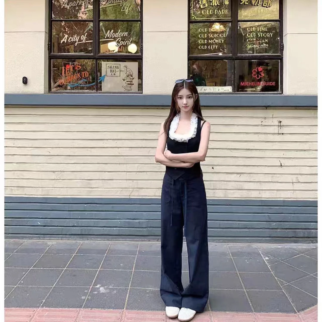 曼曼【矜贵软棉~】老钱风直筒休闲裤阔腿裤