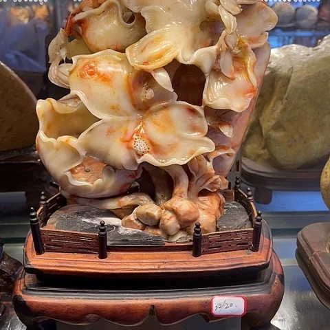 鲁***寿山石荷塘情趣和和美美