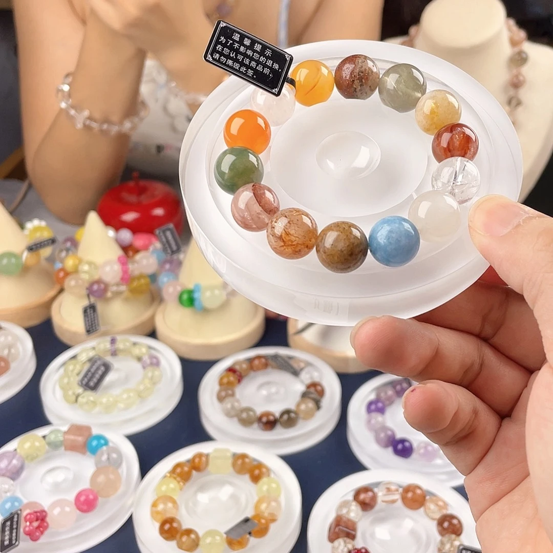 银S925镀金镶嵌手链水晶