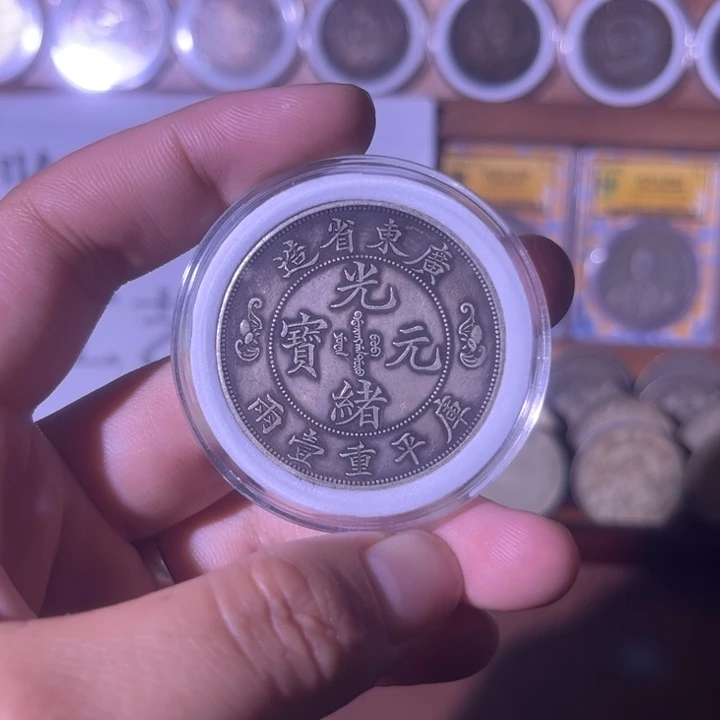 复古 精美龙洋可吹响可翻面工艺品摆件