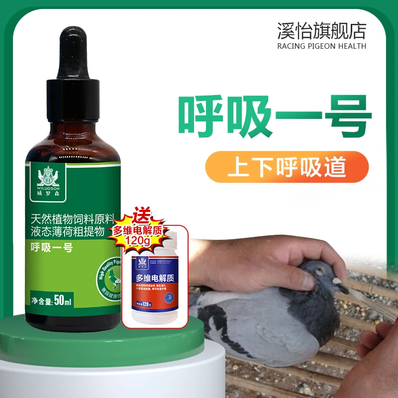 呼吸一号赛鸽信鸽鸽子上下呼吸道用品甩鼻张嘴气喘张嘴呼吸用品